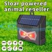 2Pcs Solar Powered Nocturnal Animal Repeller, Animal Repeller Flashing LED Lights Motion Detection, Nighttime Animal Deterrent Light, Cat Repellent, Ultrasonic Fox Repellent, Rat repellent, Dog repellent