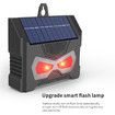 2Pcs Solar Powered Nocturnal Animal Repeller, Animal Repeller Flashing LED Lights Motion Detection, Nighttime Animal Deterrent Light, Cat Repellent, Ultrasonic Fox Repellent, Rat repellent, Dog repellent