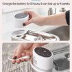 Wireless Cat Water Fountain Stainless Steel Battery Operated 3L Automatic Water Dispenser with 120 Degree Intelligent Sensor for Cats and Dogs