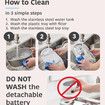 Wireless Cat Water Fountain Stainless Steel Battery Operated 3L Automatic Water Dispenser with 120 Degree Intelligent Sensor for Cats and Dogs