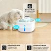 Pet Water Fountain 2.6L Wireless Automatic Cat Fountain with Motion Sensor Operated Pet Water Dispenser for Cats and Dogs