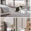 Pet Water Fountain 2.6L Wireless Automatic Cat Fountain with Motion Sensor Operated Pet Water Dispenser for Cats and Dogs