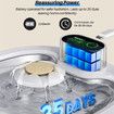 Pet Water Fountain 2.6L Wireless Automatic Cat Fountain with Motion Sensor Operated Pet Water Dispenser for Cats and Dogs