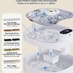 Pet Water Fountain 2.6L Wireless Automatic Cat Fountain with Motion Sensor Operated Pet Water Dispenser for Cats and Dogs