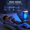 Bug Zapper Outdoor Indoor Mosquito Zapper Solar Fly Zapper Rechargeable Electric Mosquito Zapper IP68 Waterproof Insect Fly Trap Plug in with RGB Light & Reading Lamp