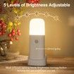 Motion Sensor Night Light, Dimmable Night Lights with 5 Brightness Levels, 2000mAh Rechargeable Battery Operated Light, Portable Motion Sensor Light for Kids Room, Bedroom, Hallway