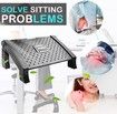 Ergonomic Foot Rest Under Desk, Adjustable Height Office Foot Rest for Under Desk at Work, Foot Rest Under Desk with Massage Surface at Work Office, Promote Leg Circulation, Relieve Pressure
