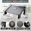 Ergonomic Foot Rest Under Desk, Adjustable Height Office Foot Rest for Under Desk at Work, Foot Rest Under Desk with Massage Surface at Work Office, Promote Leg Circulation, Relieve Pressure