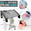 Ergonomic Foot Rest Under Desk, Adjustable Height Office Foot Rest for Under Desk at Work, Foot Rest Under Desk with Massage Surface at Work Office, Promote Leg Circulation, Relieve Pressure