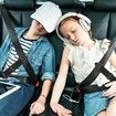 Seat Belt Adjuster, Adjustable Car Seat Belt Adjuster with Clips, Soft Seatbelt Adjuster to Protect Child's Neck and Face, Essential for Children's Travel (1 Pack)