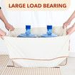 2 Layer Storage Bag Container Foldable Clothes Organiser Closet Wardrobe Garment Blanket Travel Clothing Bin 140L with Handle