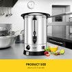 Maxkon 19L Water Dispenser Urn Instant Hot Cold Coffee Maker Machine Tea Kettle Home Commercial Stainless Steel with Tap