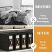 3 Pack Foldable Bed Sheets Set Organizers and Storage, Folding Bedding Storage Box for Bedsheets and Pillow Cube Closet Organizer-Black