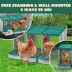 3 Hole Chicken Nesting Box Chook Hen Roll Away Laying Boxes Poultry Modular House Egg Coop Nest Perch Plastic