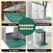 3 Hole Chicken Nesting Box Chook Hen Roll Away Laying Boxes Poultry Modular House Egg Coop Nest Perch Plastic
