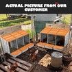 3 Hole Chicken Nesting Box Hen Chook Roll Away Modular Laying Boxes Poultry Perch Egg Coop Nest House Plastic