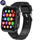 GPS Tracker Smart Watch Kids 4G 2-Way Calling Camera SOS WiFi Touch Screen Phone Boys Girls Safety Fun Communication Gifts Black