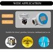 Digital Turbine Waterproof Flow Meter, LCD Digital Display Flow Meter, for Diesel, Kerosene, Gasoline