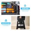 Black Foldable Step Stool with Handle Footstool Plastic Childrens Chair Portable Helper Kitchen Potty Bathroom 29x22x39cm