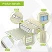 2 Pack Bed Sheets Organizer, Foldable Queen & King Size Sheet Storage, Bedsheet Organizers for Linen Closet(Beige)
