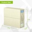2 Pack Bed Sheets Organizer, Foldable Queen & King Size Sheet Storage, Bedsheet Organizers for Linen Closet(Beige)