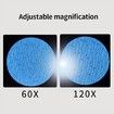 The Miniscope,Miniscope Kids,Mini Portable Microscope,Miniscope Portable Microscope Kids,Handheld Pocket Microscope for Scientific Experiment (White+Blue 2Pack)