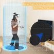 Foldable VR Mat for Meta Quest 3/Apple Vision Pro, Round Anti Fatiguet,Anti-slip and Comfortable Floor Mat,Compatible with PSVR2,Oculus/Meta Quest 2/Pro