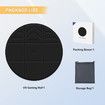 Foldable VR Mat for Meta Quest 3/Apple Vision Pro, Round Anti Fatiguet,Anti-slip and Comfortable Floor Mat,Compatible with PSVR2,Oculus/Meta Quest 2/Pro