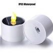 6pcs Solar Power Tea Lights Outdoor Candle Flameless Flicker IP65 Waterproof Rechargeable LED Candles with Dusk to Dawn Sensor for Lantern Garden Camping Party Home Decorations, 5 x 5 cm
