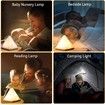 Bedside Touch Lamp, Dimmable Small Bedroom Lamp, Timer Function, 3 Brightness Level Rechargeable Night Light for Bedroom, Kitchen, Outdoor