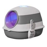 Cat Litter Box with Lid and UV, Portable Kitty Litter Box with Scoop, Private Space for Your Feline Friends