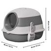 Cat Litter Box with Lid and UV, Portable Kitty Litter Box with Scoop, Private Space for Your Feline Friends