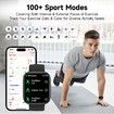 Smart Watch for Men Women,Alexa Built-in Smartwatch,1.83In Fitness Tracker,IP68 Waterproof 100+ Sport Mode Activity Tracker (Black)