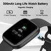 Smart Watch for Men Women,Alexa Built-in Smartwatch,1.83In Fitness Tracker,IP68 Waterproof 100+ Sport Mode Activity Tracker (Black)