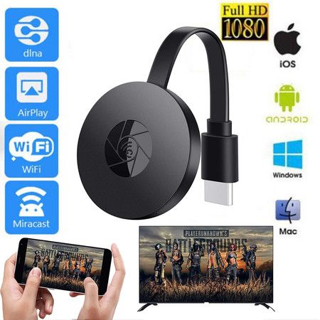 1080P Wireless HDMI Dongle Display Receiver Wireless TV Screen Mirror Display TV Cast Display For IOS Android Windows