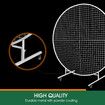 Wedding Party Backdrop Stand with Wheels Movable Round Hoop Arch Mesh Photo Balloon Flower Display Circle Metal Frame 1.8M