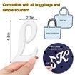 Letter Charms for Bogg Bag,Alphabet Lettering Accessories Charms Compatible with Bogg Bag Original All Models,Insert Decorative Letter for Handbag Beach Tote Bag (L)