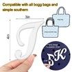 Letter Charms for Bogg Bag,Alphabet Lettering Accessories Charms Compatible with Bogg Bag Original All Models,Insert Decorative Letter for Handbag Beach Tote Bag (I)