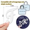 Letter Charms for Bogg Bag,Alphabet Lettering Accessories Charms Compatible with Bogg Bag Original All Models,Insert Decorative Letter for Handbag Beach Tote Bag (F)