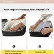 Compression Packing Cubes for Suitcases, 5 Set Packing Cubes Travel Organizer, Travel Essentials-Beige