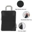 Compression Packing Cubes for Suitcases, 5 Set Packing Cubes Travel Organizer, Travel Essentials-Beige