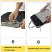 Compression Packing Cubes for Suitcases, 5 Set Packing Cubes Travel Organizer, Travel Essentials-Beige