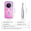 45000RPM Electric Nail Drill Machine Professional Nail Drills for Gel Nails Polish Rechargeable Portable Nail File Manicure Tool Color White
