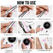 45000RPM Electric Nail Drill Machine Professional Nail Drills for Gel Nails Polish Rechargeable Portable Nail File Manicure Tool Color Pink