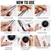 45000RPM Electric Nail Drill Machine Professional Nail Drills for Gel Nails Polish Rechargeable Portable Nail File Manicure Tool Color Pink