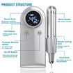 45000RPM Nail Drill Machine Rechargeable Nail File Nails Accessories Gel Nail Polish Sander Professional Tool Manicure Set Color White