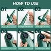 45000RPM Nail Drill Machine Rechargeable Nail File Nails Accessories Gel Nail Polish Sander Professional Tool Manicure Set Color Green