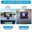 Car Baby Monitor Home Security Surveillance System 4.3 Inch Camera 360° Rotation Wide View 1080P Infrared Night Vision Stroller Mirror