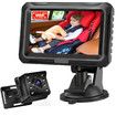 Car Baby Monitor Home Security Surveillance System 4.3 Inch Camera 360° Rotation Wide View 1080P Infrared Night Vision Stroller Mirror