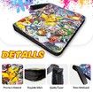 Pokemon 9-Pockets Trading Card Holder Fits 900 Cards with 50 Removable Sleeves PU Card Binder, TCG Card Binders Card Storage Album Cards Collection